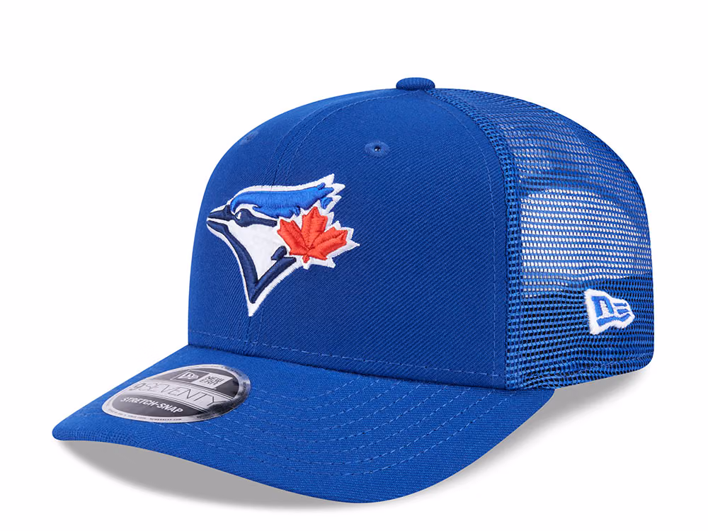 New Era Toronto Blue Jays Blau Edition 9Seventy Trucker Snapback Hat front