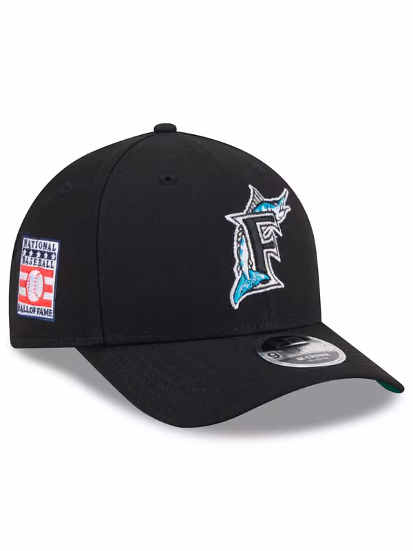 Florida Marlins 2026 MLB Hall of Fame 9FORTY Snapback Cap Black product photo