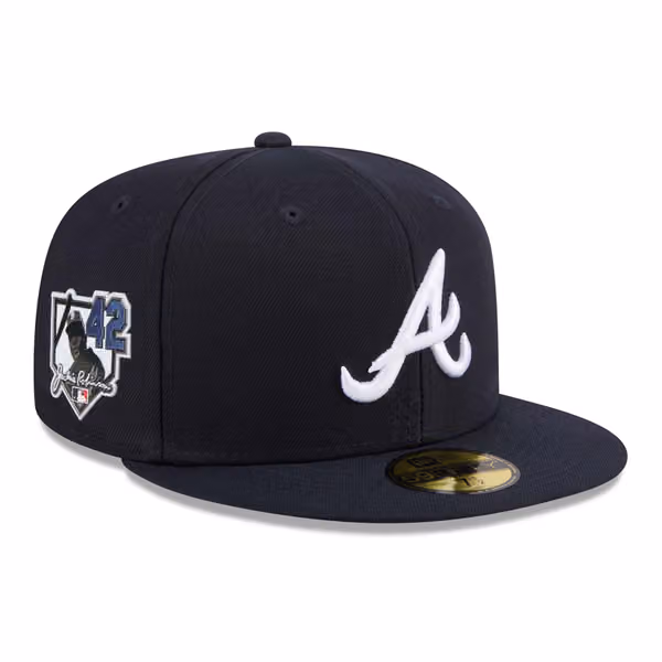 Atlanta Braves 2026 Jackie Robinson Day 59FIFTY Fitted Cap Navy product photo