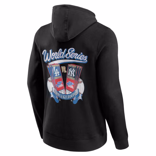 Los Angeles Dodgers 1981 World Series MLB Hoodie Black view 3