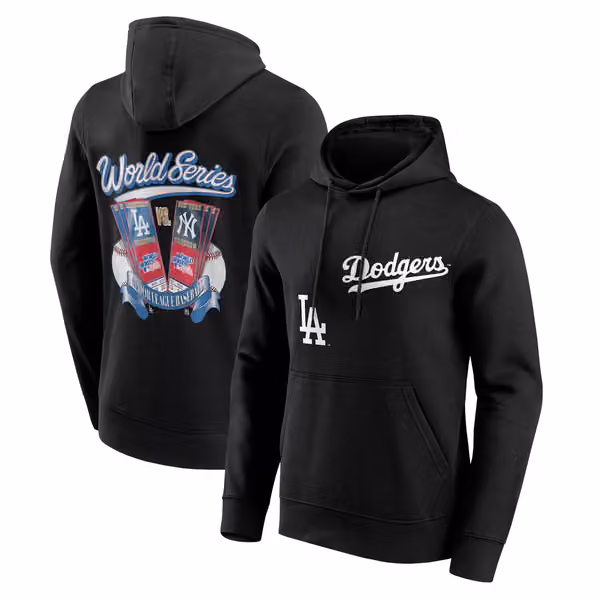 Los Angeles Dodgers 1981 World Series MLB Hoodie Black view 1