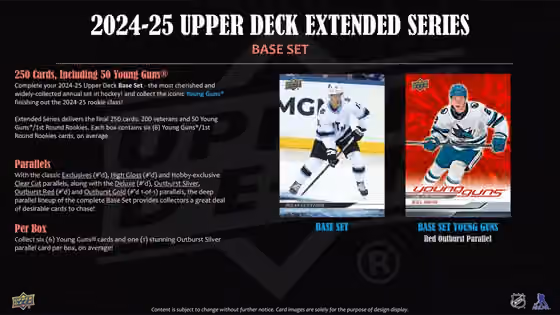 2024/25 Upper Deck Extended Series Hockey NHL Hobby Box view 2