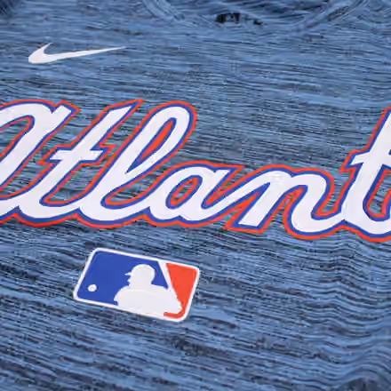 Atlanta Braves City Connect 2026 MLB Authentic Velocity T-Shirt Blue view 3