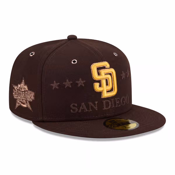San Diego Padres 2026 MLB All-Star Game 59FIFTY Fitted Cap Brown product photo