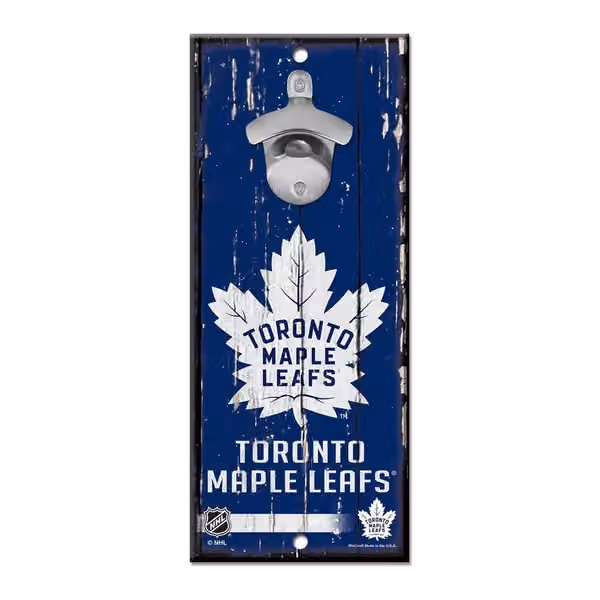 Toronto Maple Leafs NHL Bottle Opener Sign view 1