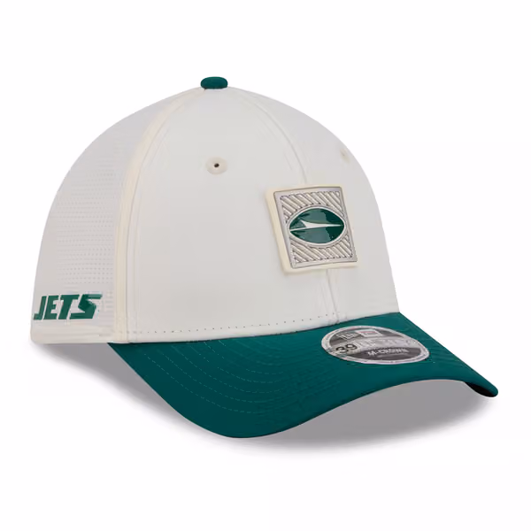 New York Jets 2026 NFL Training Camp 39THIRTY Flex Cap Cream/Green product photo