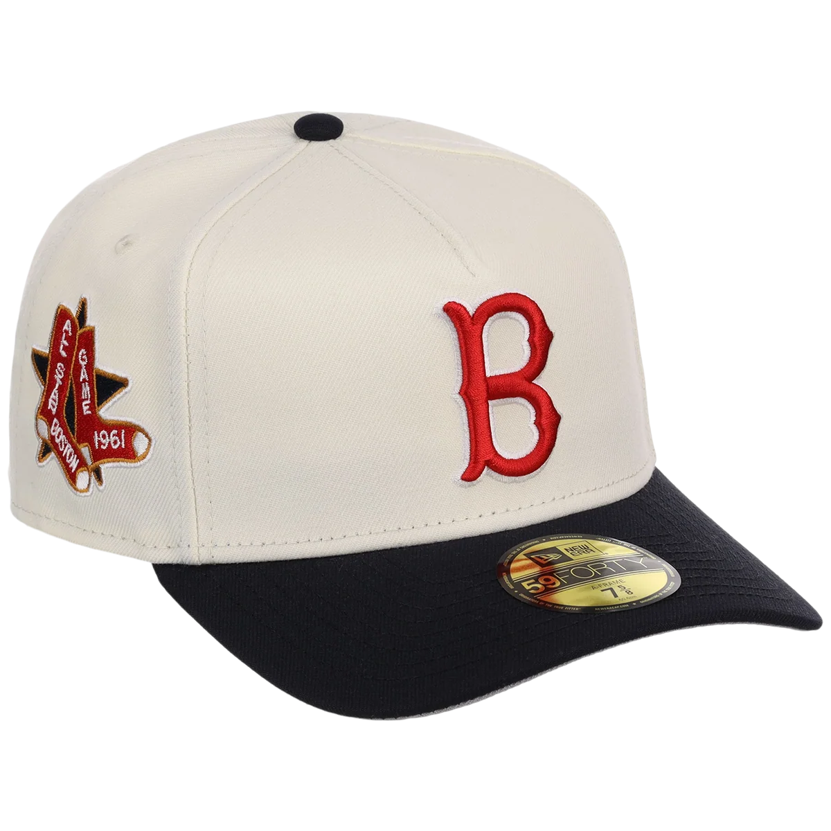 Boston Red Sox MLB Heritage Chrome New Era 59FORTY front view