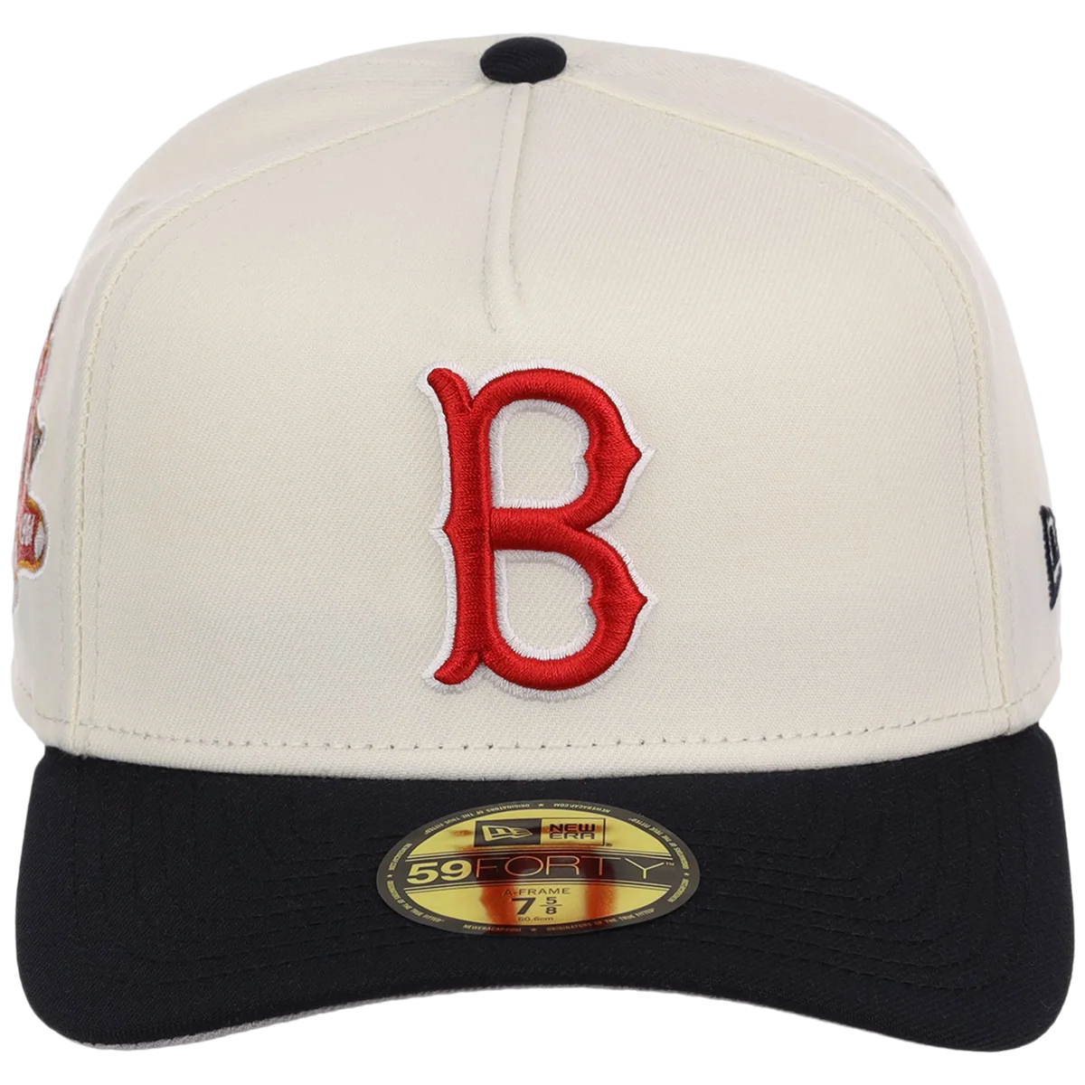 Boston Red Sox MLB Heritage Chrome New Era 59FORTY detail view