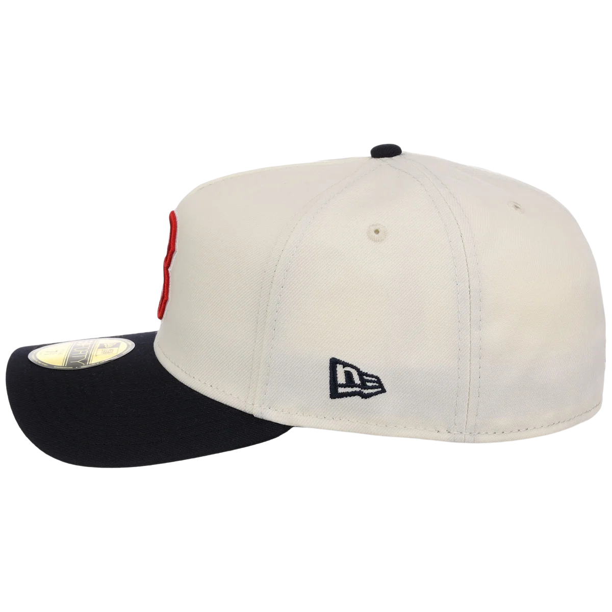 Boston Red Sox MLB Heritage Chrome New Era 59FORTY detail view