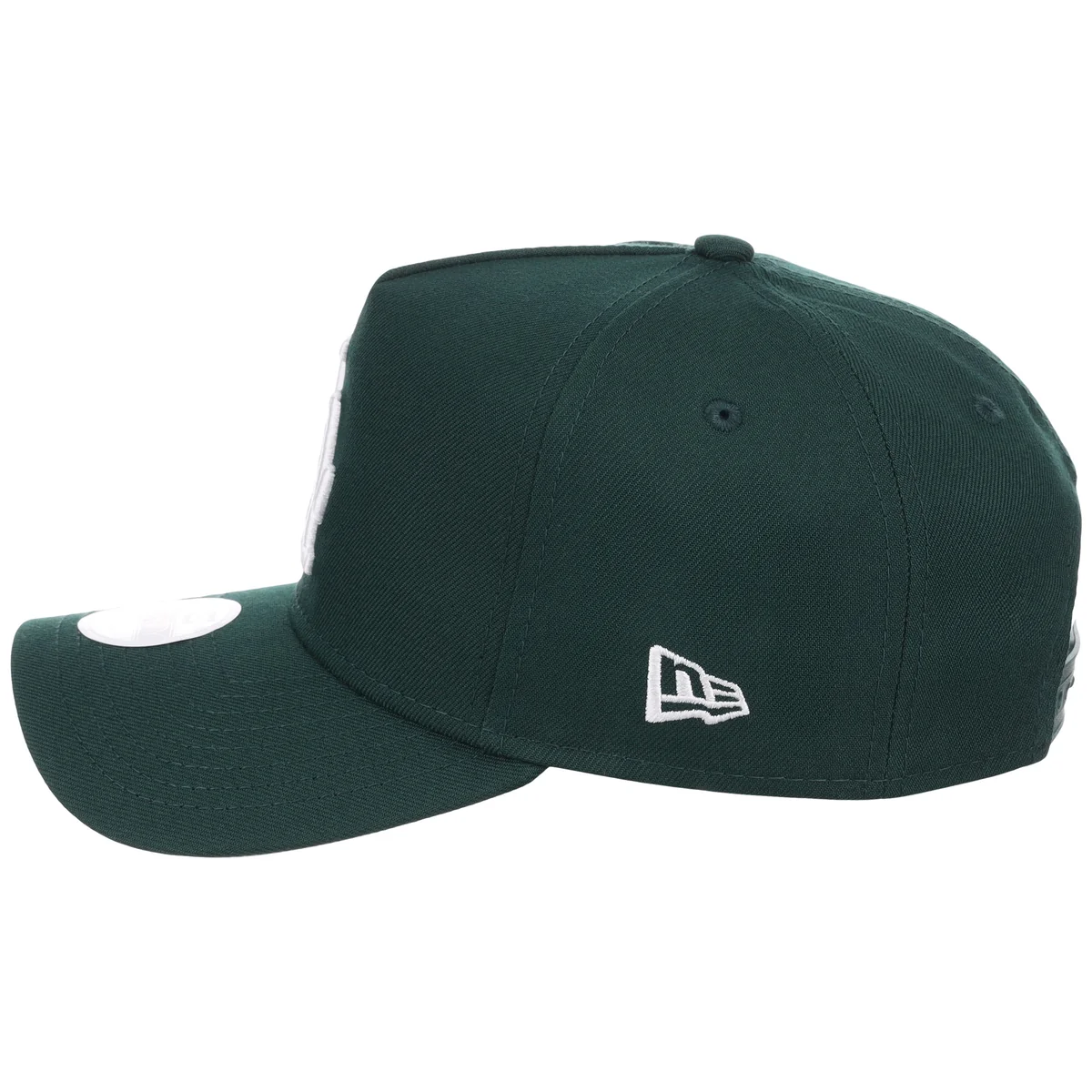 Los Angeles Dodgers Women's New Era 9FORTY Dark Green A-Frame detail view