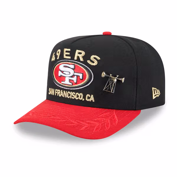 San Francisco 49ers 2025 NFL Draft New Era 59FIFTY A-Frame Fitted Cap Black product photo