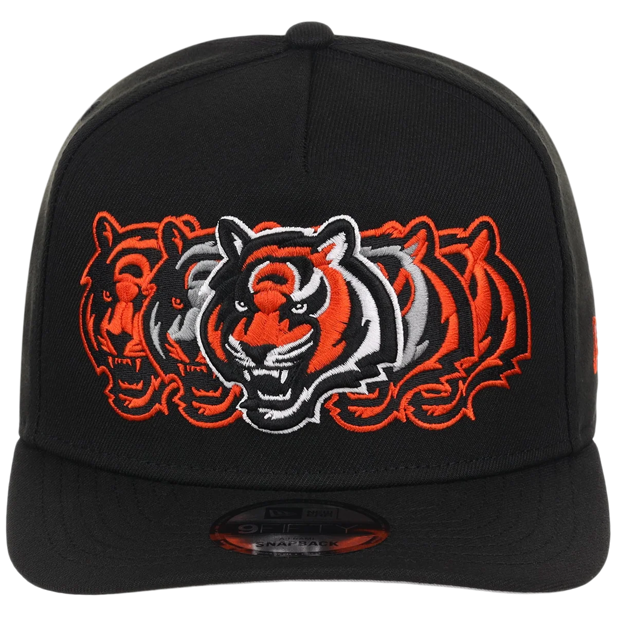 Cincinnati Bengals NFL Seismic New Era 9FIFTY A-Frame detail view
