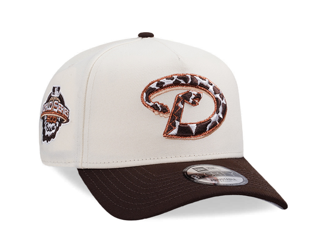 New Era Arizona Diamondbacks World Series 2001 Chrome Two Tone Edition 9Forty A Frame Snapback Hat front