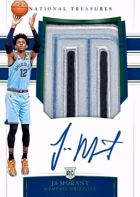2019/20 Panini National Treasures Basketball Hobby Box NBA view 3