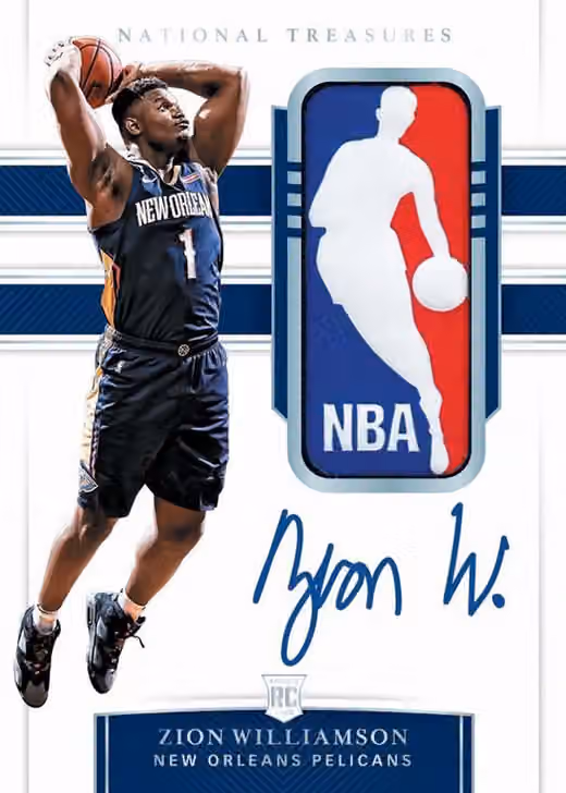2019/20 Panini National Treasures Basketball Hobby Box NBA view 2