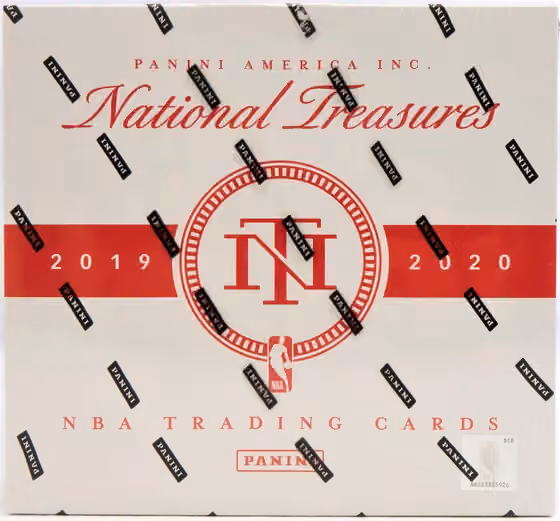 2019/20 Panini National Treasures Basketball Hobby Box NBA view 1