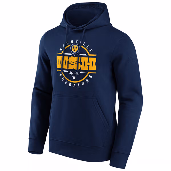 Nashville Predators Hometown Fanatics NHL Hoodie Navy view 1