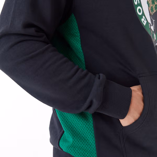 Boston Celtics Mesh Panel New Era Oversized NBA Hoodie view 3