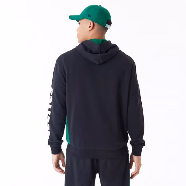 Boston Celtics Mesh Panel New Era Oversized NBA Hoodie view 2