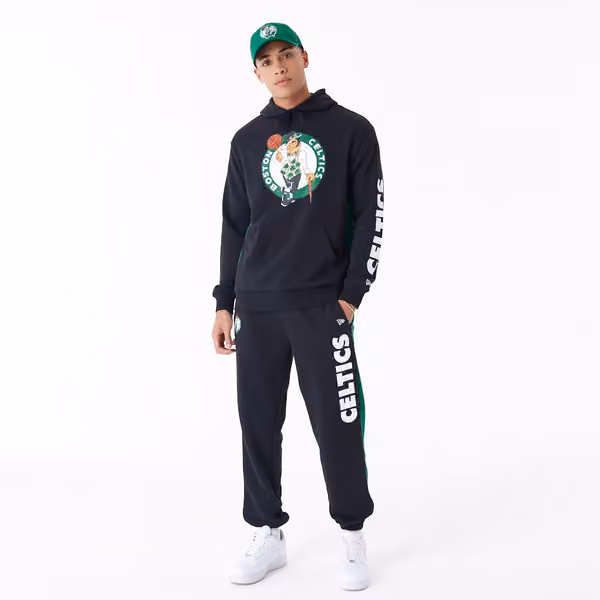 Boston Celtics Mesh Panel New Era Oversized NBA Hoodie view 6