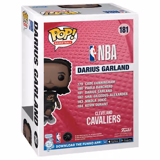 Funko POP! #181 Darius Garland Cleveland Cavaliers Vinyl NBA Figure view 2