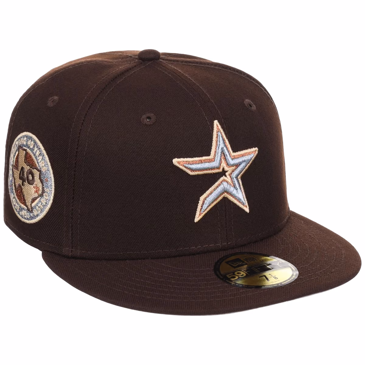 Houston Astros MLB Frosted Bark New Era 59FIFTY front view