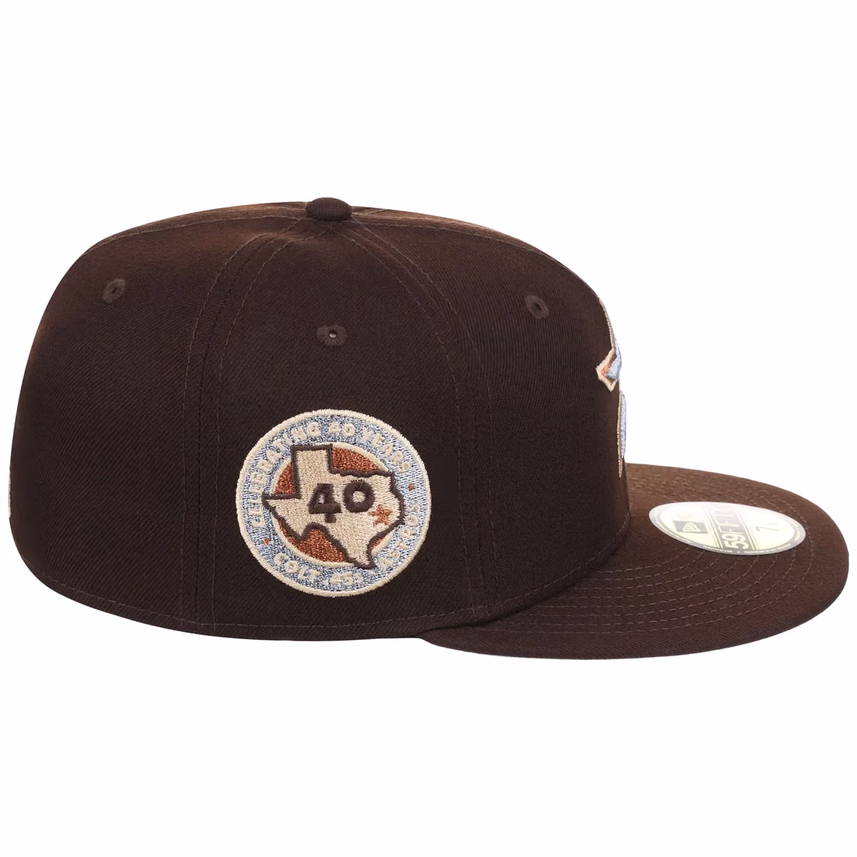 Houston Astros MLB Frosted Bark New Era 59FIFTY detail view