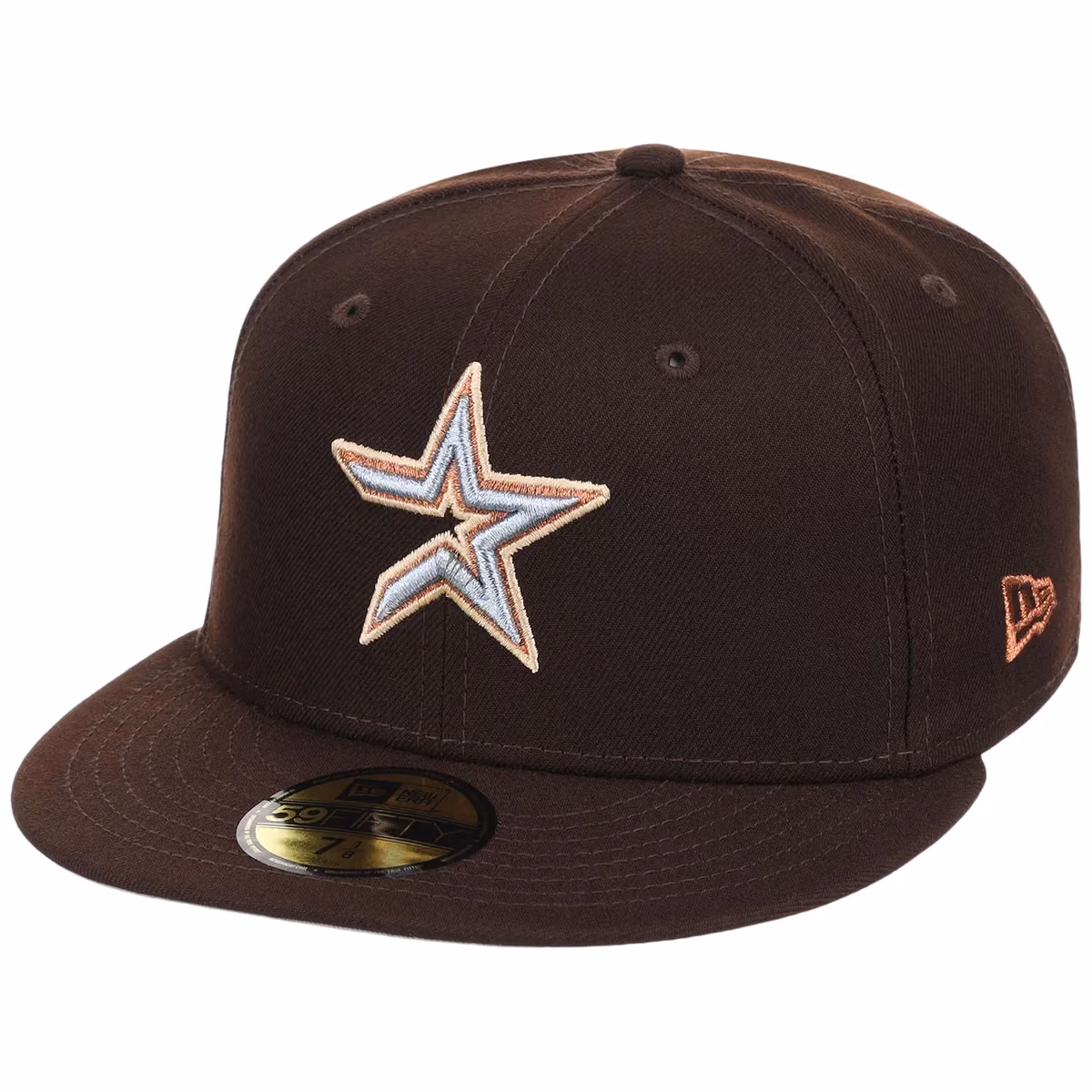 Houston Astros MLB Frosted Bark New Era 59FIFTY detail view