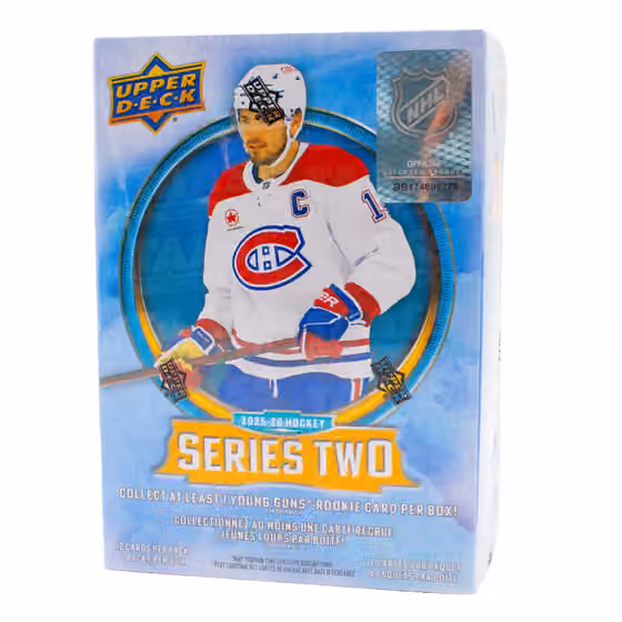 2025/26 Upper Deck Series 2 Hockey NHL Blaster Box view 1