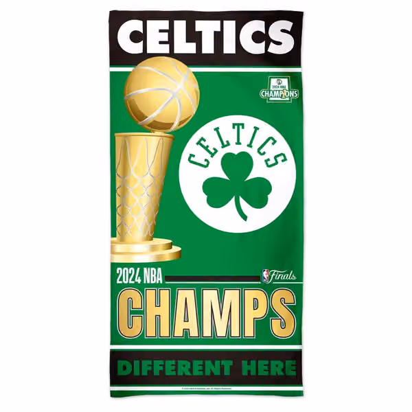 Boston Celtics 2024 NBA Champions WinCraft NBA Beach Towel view 1
