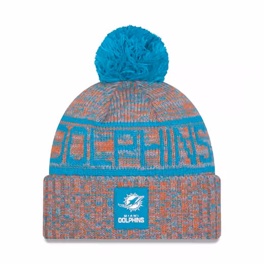 Miami Dolphins 2025 NFL Sideline Sport Knit Hat product photo