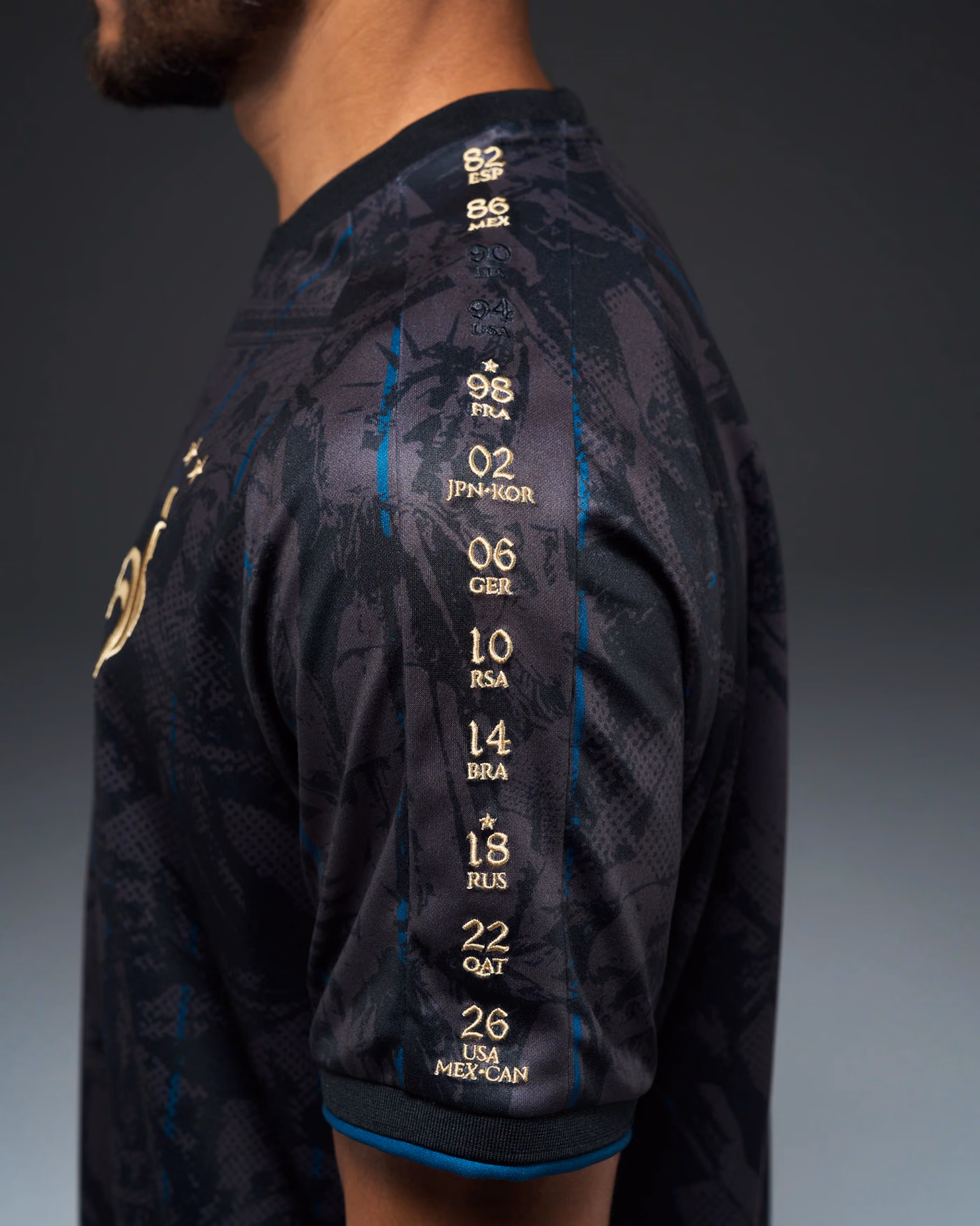 Jersevo Custom Personalized The Turtle Heritage Jersey (2026WC Edition) left sleeve detail