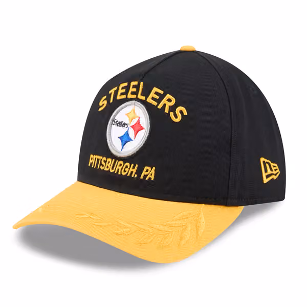 Pittsburgh Steelers 2025 NFL Draft 9TWENTY A-Frame Adjustable Cap Black product photo