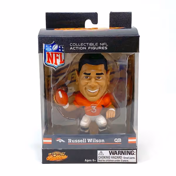 Russell Wilson Denver Broncos Big Shot Ballers NFL Figure view 2