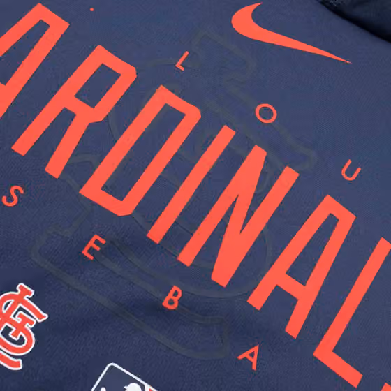 St. Louis Cardinals 2023 MLB Authentic Pregame Nike Therma Hoodie view 3