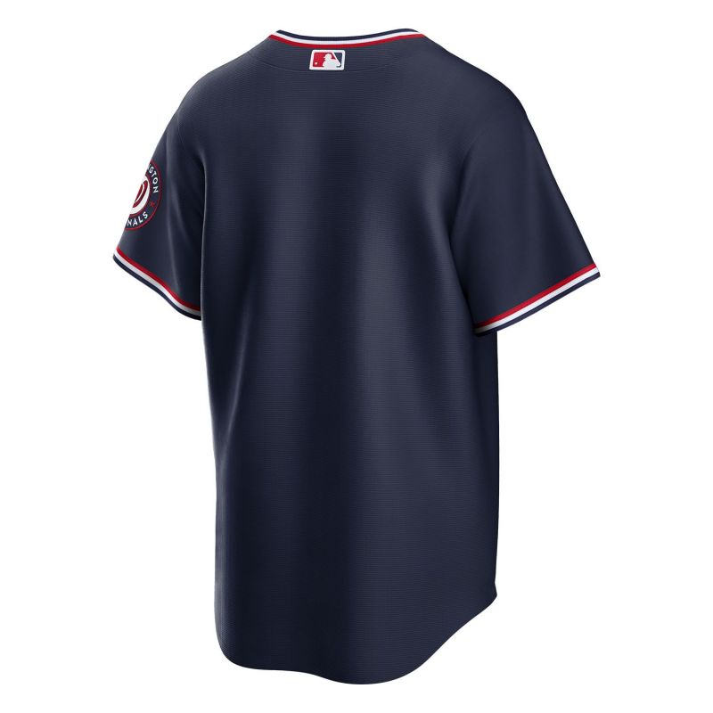 Washington Nationals Nike MLB Alternate Road Jersey Navy view 2