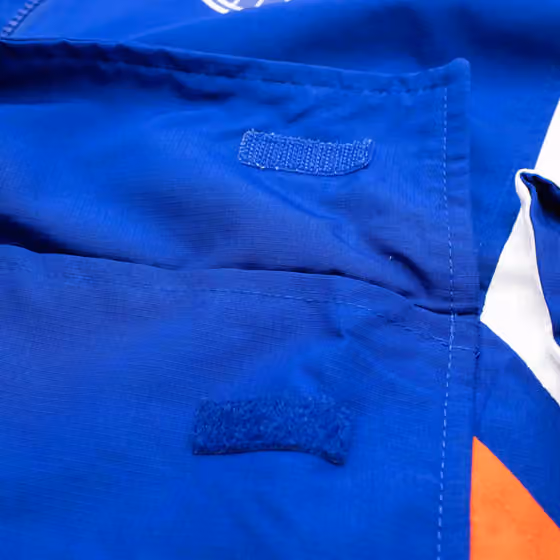 Edmonton Oilers NHL Quarter Zip Windbreaker Jacket Blue view 5