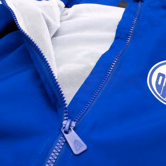 Edmonton Oilers NHL Quarter Zip Windbreaker Jacket Blue view 4