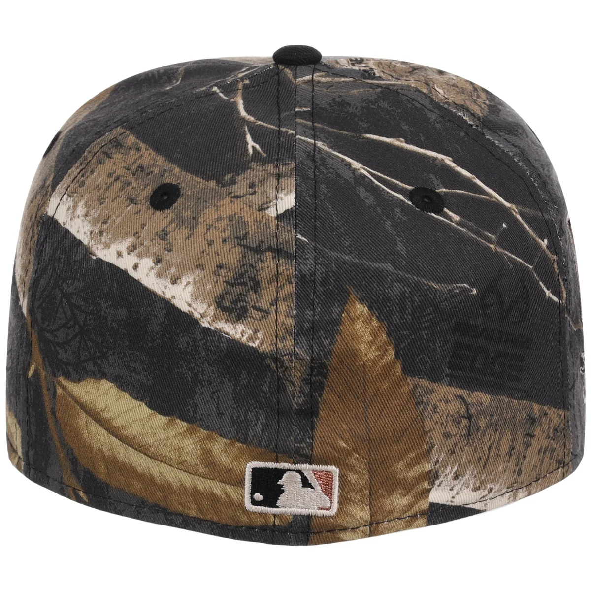 San Francisco Giants MLB Black Realtree 2-TONE Black & Copper New Era 59FIFTY detail view