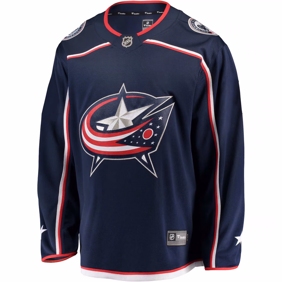 Columbus Blue Jackets Fanatics Breakaway NHL Jersey Home Navy view 1