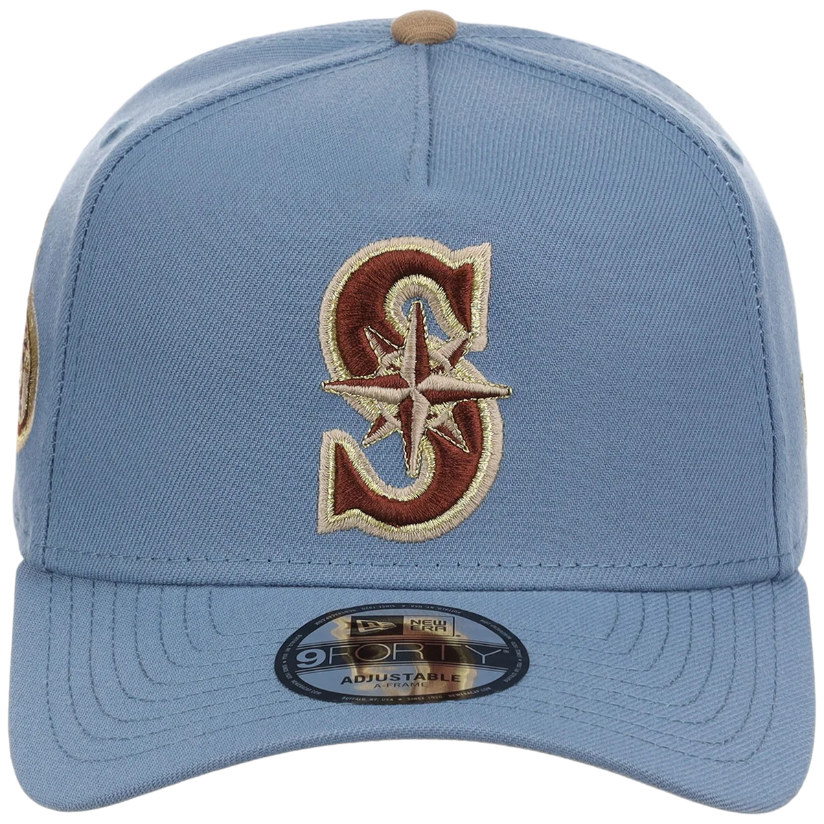 Seattle Mariners MLB Golden Fade New Era 9FORTY detail view