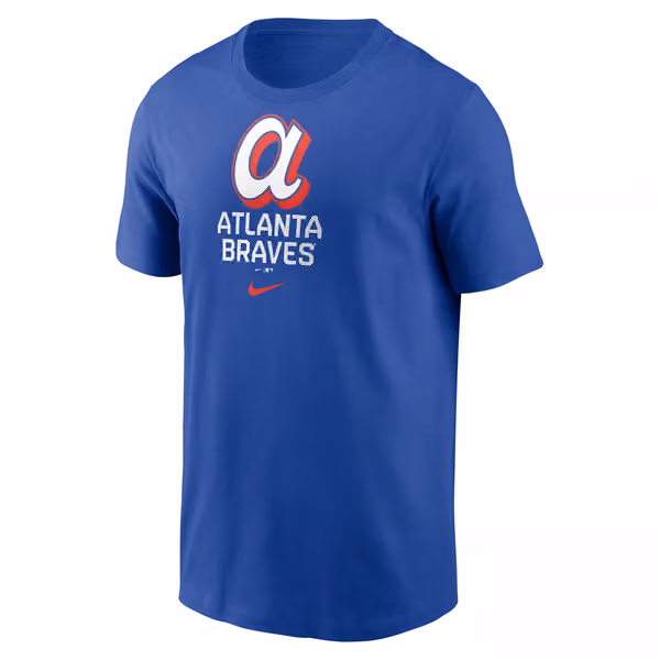 Atlanta Braves City Connect Secondary MLB T-Shirt Blue view 1