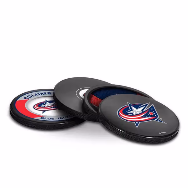 Columbus Blue Jackets NHL Puck Coasters (Set of 4) view 2
