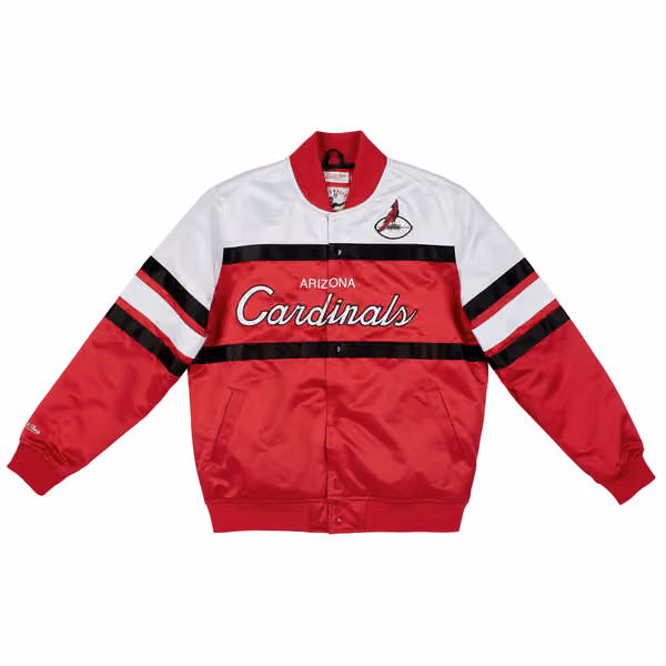Arizona Cardinals Mitchell & Ness Script Heavyweight Satin NFL Jacket view 1