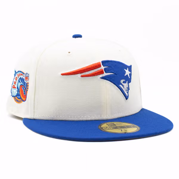 New England Patriots 1997 Pro Bowl 59FIFTY Fitted NFL Cap Cream product photo