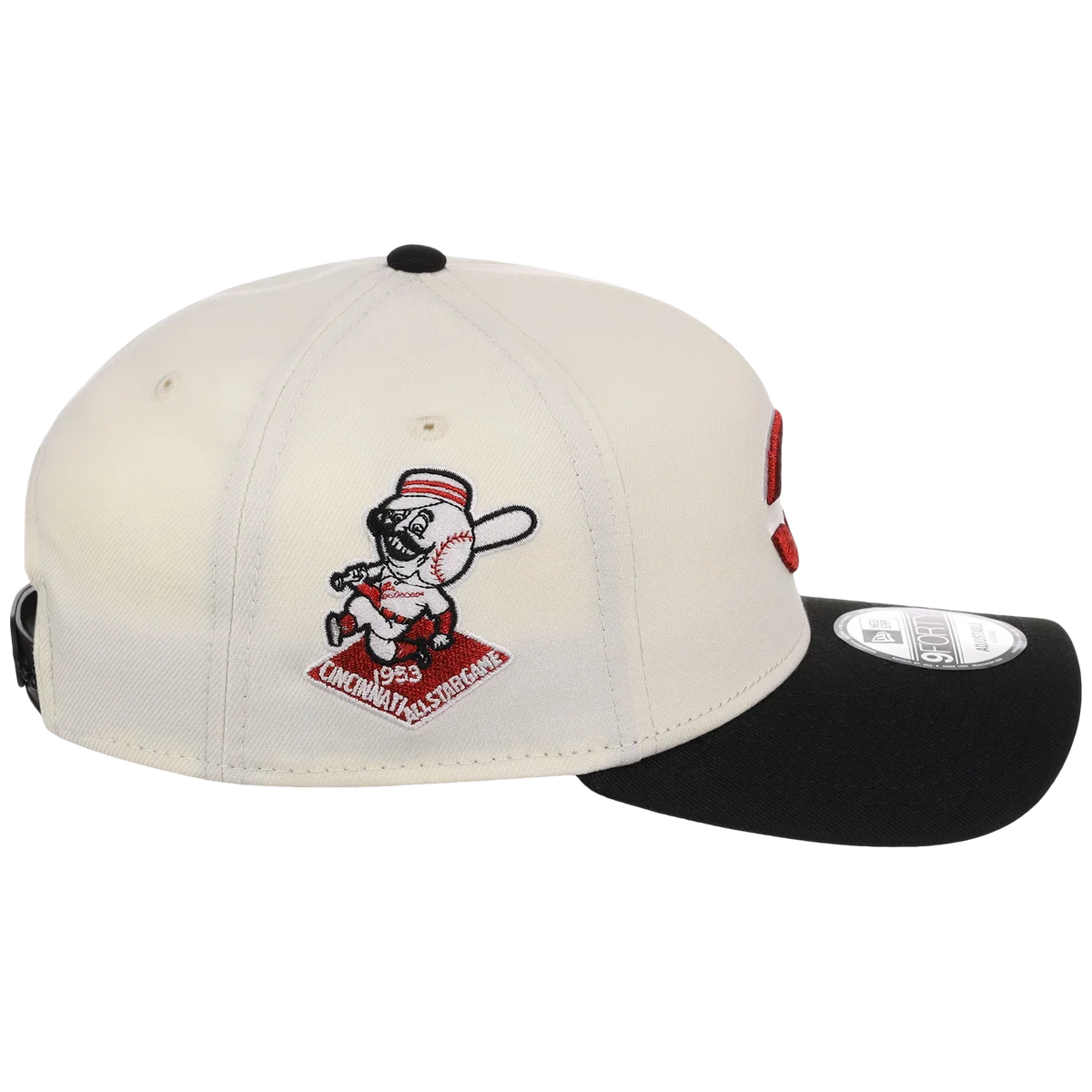 Cincinnati Reds MLB Flipmode 2.0 New Era 9FORTY A-Frame (Chrome/Black/Gray) detail view