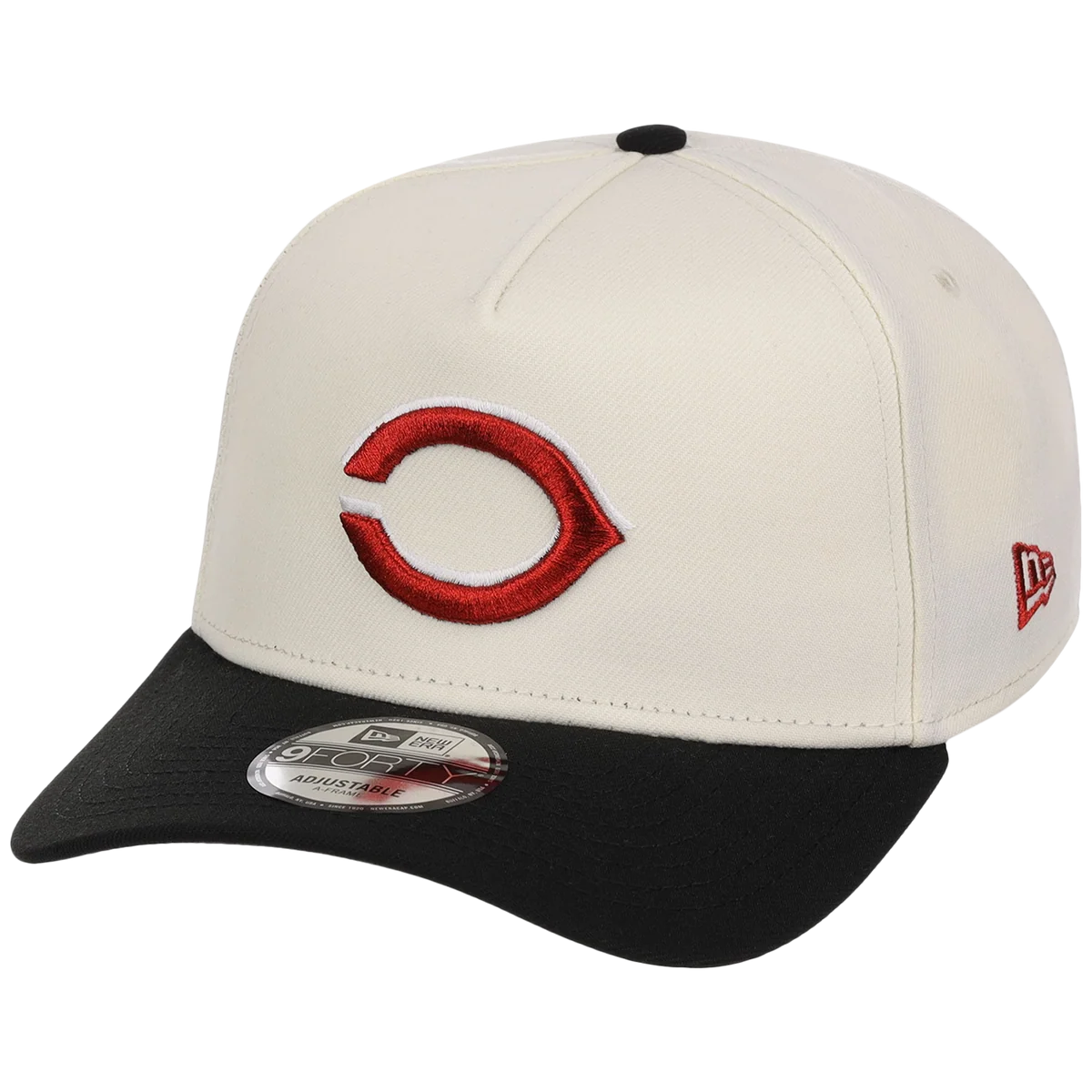 Cincinnati Reds MLB Flipmode 2.0 New Era 9FORTY A-Frame (Chrome/Black/Gray) detail view