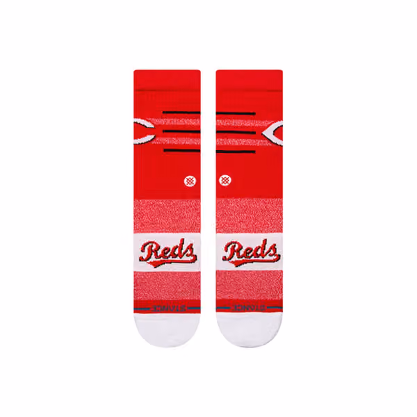 Cincinnati Reds Closer Stance MLB Crew Socks view 2
