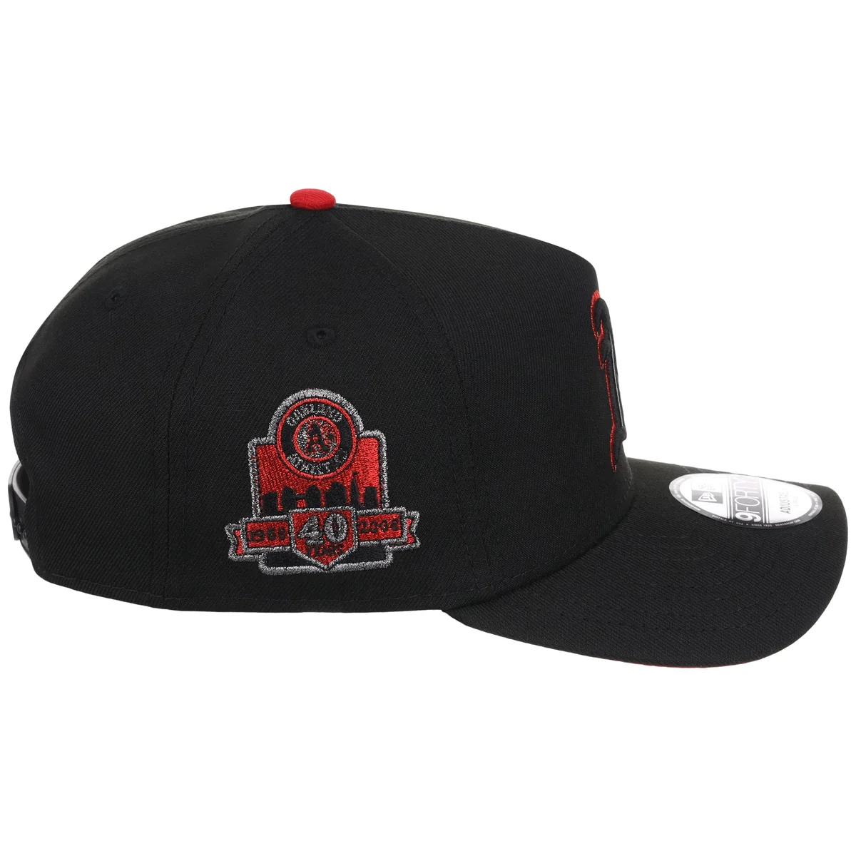 Oakland Athletics MLB Midnight Massacre New Era 9FORTY detail view