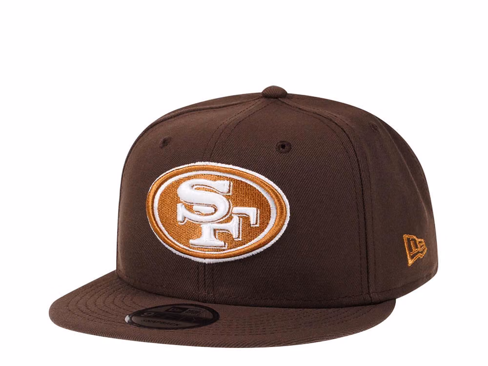 New Era San Francisco 49ers Brown Caramel Edition 9Fifty Snapback Hat front